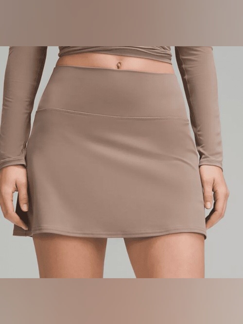 Lululemon Athletica Taupe High-Rise Mini Skirt Size 10